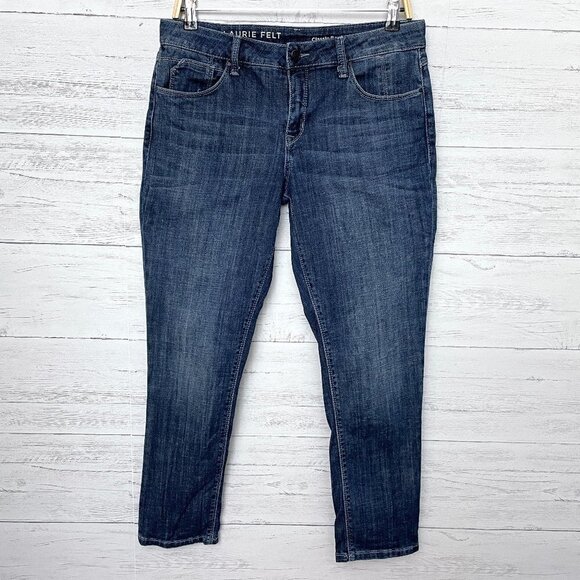 Laurie Felt Women's Jeans Classic Boyfriend Dark Wash style A351982 size 8P - Picture 1 of 9